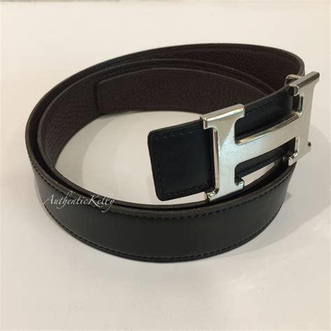 black and silver hermes belt